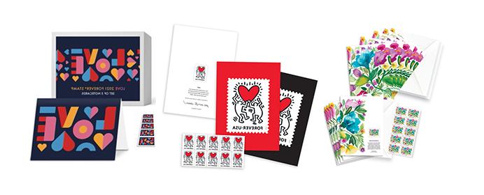 Love-themed Greeting Cards available in The Postal Store.